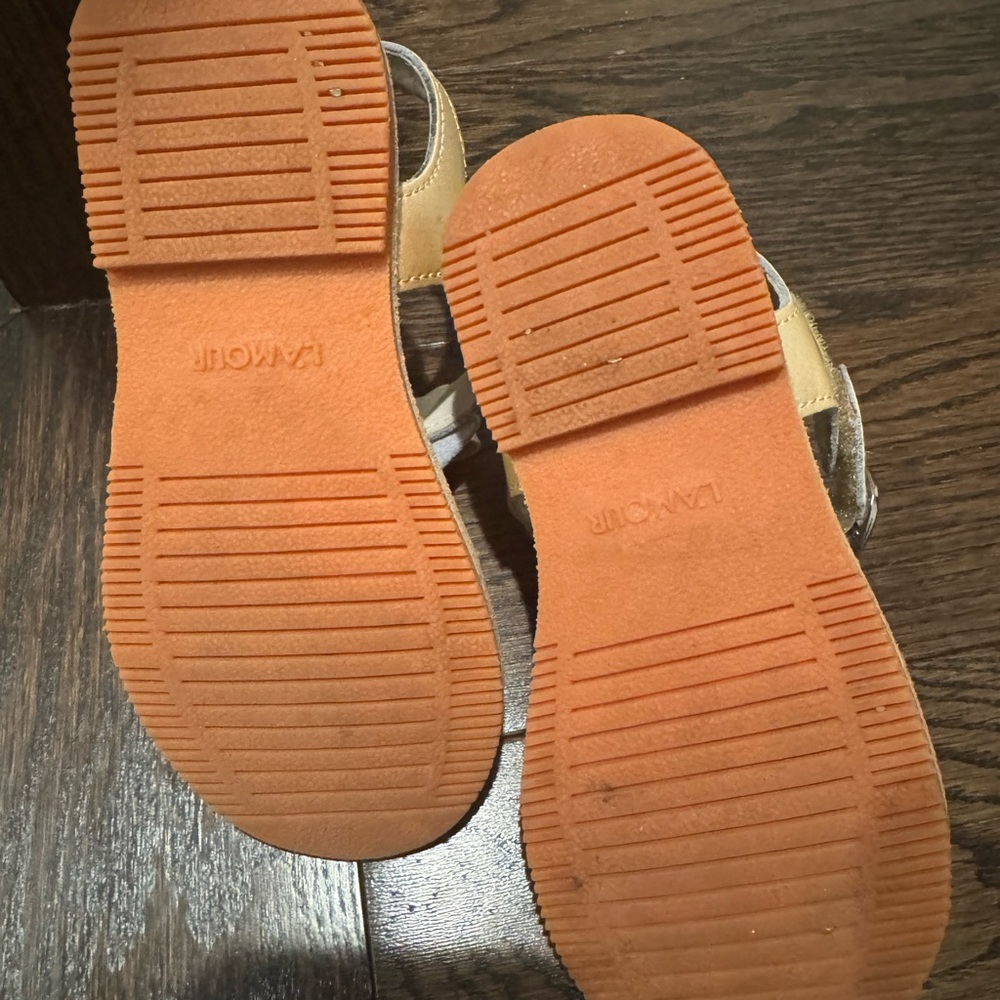 Lamour Gold Kids Sandals - Picture 2 of 3